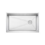 Crauf Evye Vertice | 65CM - Platinum Satin (Inox) - Gümüş - Tek Gözlü - 48x65 cm