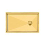 Crauf Evye Vertice | 80CM - Imperial Gold (Ipeksi Altın) - Tek Gözlü - 80x48 cm