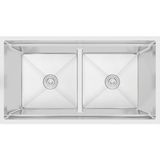 Crauf Evye Vertice | 95CM - Platinum Satin (Inox) - Gümüş - Tek Gözlü - 95x48 cm
