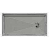 Crauf Evye Vertice | 98CM - Velvet Grey (Mat Gri) - Tek Gözlü - 98x48 cm