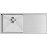 Crauf Evye Via Bella | 100CM - Platinum Satin (Inox) - Gümüş - Tek Gözlü - 45x100 cm