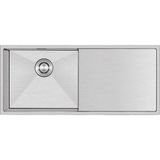 Crauf Evye Via Bella | 80CM - Platinum Satin (Inox) - Gümüş - Tek Gözlü - 45x80 cm