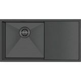 Crauf Evye Via Bella | 86CM - Dark Graphite (Füme) - Antrasit - Tek Gözlü - 45x86 cm