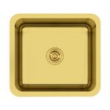 Crauf Lavello 3050 Tek Gözlü Mutfak Evyesi 304 Paslanmaz Çelik İpeksi Altın (49×44 cm)