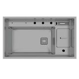 Crauf Lusso 1060 Nano Teknoloji Mat Gri Çelik Eviye