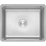 Crauf Venüs 3049 Kompakt Tek Gözlü Mutfak Evyesi 304 Paslanmaz Çelik 49x44 cm Platinum Stain İnox