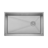 Crauf Vertice 304 Paslanmaz Çelik Tek Gözlü Mutfak Eviyesi (Nano Mat Gri, 48 cm x 65 cm)