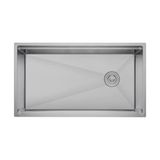 Crauf Vertice 304 Paslanmaz Çelik Tek Gözlü Mutfak Eviyesi (Nano Mat Gri, 48 cm x 75 cm)