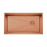 Crauf Vertice 304 Paslanmaz Çelik Tek Gözlü Mutfak Eviyesi (PVD Bakır, 48 cm x 70 cm)