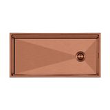 Crauf Vertice 304 Paslanmaz Çelik Tek Gözlü Mutfak Eviyesi (PVD Bakır, 48 cm x 98 cm)
