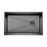 Crauf Vertice 304 Paslanmaz Çelik Tek Gözlü Mutfak Eviyesi (PVD Füme, 48 cm x 65 cm)