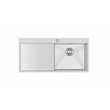 CRAUF Via Lattea 6174 Soldan Damlalıklı Mutfak Eviyesi 100 Cm X 51 Cm İnox
