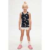Crayon Stars Kız Çocuk Desenli Kolsuz Tişört - Lacivert - Lacivert - 6 Yaş