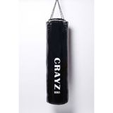 Crayz 150X40 cm Içi Boş Boks Kum Torbası + Tavan Askı Aparatı - Siyah