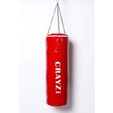 Crayz 70x25 Cm İçi Dolu Boks Kum Torbası + Tavan Askı Aparatı (Kırmızı)