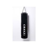 Crayz Boks Kum Torbası Içi Dolu + Tavan Askı Aparatı - 120 cm x 30 cm - Siyah