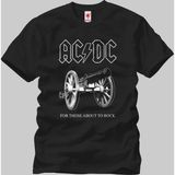 Crazy AC DC For Those About To Rock Erkek T-Shirt - Siyah