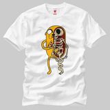 Crazy Adventure Time Jake Anatomy Erkek T-Shirt - XXL - Beyaz