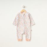 Crazy Baby Fermuarlı Bebek Tulum - Pembe - 3 Ay