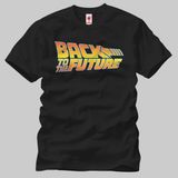 Crazy Back To The Future Logo Erkek T-Shirt - XL - Siyah