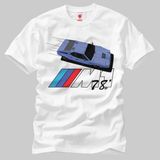 Crazy Bmw 1978 M1 Supercar Erkek Tişört - Beyaz