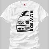Crazy Bmw E36 Half Erkek T-Shirt - XL - Beyaz