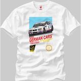 Crazy Bmw Retro German Entertainment Erkek T-Shirt - L - Beyaz