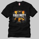 Crazy Call Of Duty Black Ops Iııı Erkek Tişört - XXL - Siyah