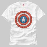 Crazy Captain America Icon Light Erkek T-Shirt - XL - Beyaz