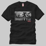 Crazy Civil War Brawl Silhouette Choose A Side Erkek T-Shirt - XXL - Siyah
