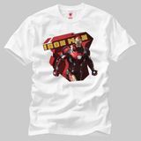 Crazy Civil War Iron Man 02 Erkek T-Shirt - XS - Beyaz