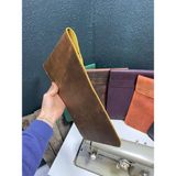 Crazy Dana Derisi MacBook Air & Pro 13.3" 14" Inç Uyumlu Zarf Kılıf, Minimalist Laptop Kılıfı - Kahverengi