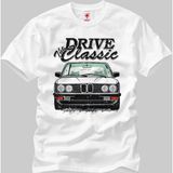 Crazy Drive The Classic Bmw Erkek T-Shirt - Beyaz