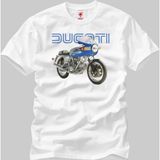 Crazy Ducati 900SS 1976 Erkek T-Shirt - XS - Beyaz