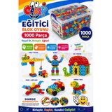 Crazy Eğitici Blok Oyunu 1000 Parça - Oyuncak Lego Seti - Birbirine Geçmeli Stem Lego Seti - Eğitici Oyuncak