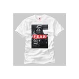 Crazy Erkek Beyaz Star Wars Darth Vader Fear Tişört