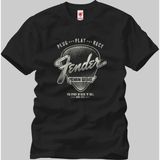 Crazy Fender Premium Guitars Erkek T-Shirt - XL - Siyah