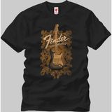 Crazy Fender Stratocaster Classic Erkek T-Shirt - XL - Siyah