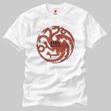 Crazy Game Of Thrones: Fire And Blood Erkek Tişört - XL - Beyaz