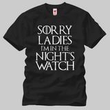 Crazy Game Of Thrones: Nights Watch Erkek T-Shirt - L - Siyah