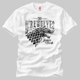 Crazy Game Of Thrones The Direwolves Erkek Tişört - XL - Beyaz