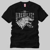 Crazy Game Of Thrones The Direwolves Erkek Tişört - XS - Siyah