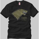 Crazy Game Of Thrones Winter Is Coming Erkek T-Shirt - Siyah