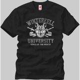 Crazy Game Of Thrones Winterfell Univercity Erkek T-Shirt - XXL - Siyah