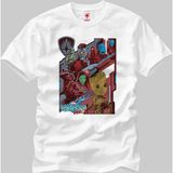 Crazy Guardians Of The Galaxy Vol 2 Guardians Crew Erkek T-Shirt - XXL - Beyaz