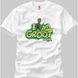 Crazy Guardians Of The Galaxy Vol 2 I Am Groot Erkek T-Shirt - XL - Beyaz