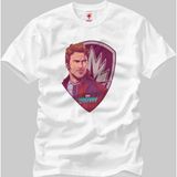 Crazy Guardians Of The Galaxy Vol 2 Star Lord Badge Erkek T-Shirt - M - Beyaz