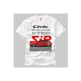 Crazy Honda Civic Dohc Vtec Sir Erkek Tişört