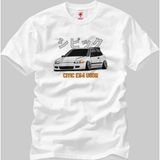 Crazy Honda Civic EG4 USDM Erkek T-Shirt - XL - Beyaz