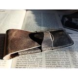 Crazy Hors Hakiki Deri El Emeği Özel Kalemleriniz Için Kalemlik Kalem Kutu 27 cm 6 cm 21105C - Kahverengi